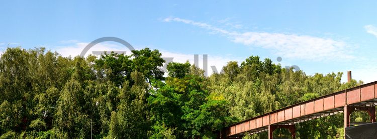 Die Halden, Schienenwege und Freiflächen zwischen den Schachtanlagen sind heute der ZOLLVEREIN® Park, der Bestandteil des Emscher Landschaftsparks (ELP) ist. 

Auf der Grundlage des Masterplans „Industrielandschaft Zollverein“, den 2003 die Agentur Agence Ter unter Leitung von Prof. Henri Bava erstellt hat, wandelte ein interdisziplinäres Team aus Landschaftsarchitekten, Künstlern und Designern die ehemalige Industriebrache um. 

Neben dem Orientierungs-, Beleuchtungs- und Wegekonzept  bieten  Bänke, Pavillons, Spielorte und Aussichtsplattformen den Besuchern Aufenthalts- und Erholungsqualität. Der ursprüngliche Charakter des ehemals industriell genutzten Geländes bleibt erhalten: Überall wachsen typische postindustrielle Pflanzen wie Birken, Robinien und Sommerflieder. 

Die Mannschaftsbrücke führte von der Schachtanlage 1/2/8 zur Schachtanlage XII und war der Verbindungsweg für die Bergleute. Ein Passieren zu ebener Erde war aufgrund des Zugverkehrs nicht möglich.

Areal A [Schacht XII], Areal B [Schacht 1/2/8] und Areal C [Kokerei]