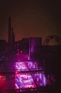 In der Wintersaison tummeln sich an mindestens zwei Abenden Discofans und Schlittschuhläufer bei der Eisdisco auf der Zollverein-Eisbahn, dem „wahrscheinlich faszinierendsten Ort zum Schlittschuhlaufen bundesweit”. Entlang der Koksöfen, in denen einst Kohle bei 1.000 Grad Celsius zu Koks gebacken wurde, erstreckt sich im Winter über eine Länge von 150 Meter die Zollverein Eisbahn. 

Insbesondere am Abend, wenn die 1.800 Quadratmeter große Eisfläche mit der Installation „Monochromatic Red and Blue“ (1999) von Jonathan Speirs und Mark Major zu einem beeindruckenden Lichtkunstwerk in atmosphärisches Licht getaucht wird, ist das Schlittschuhlaufen vor der beeindruckenden Kulisse der Kokerei Zollverein ein einzigartiges Erlebnis.